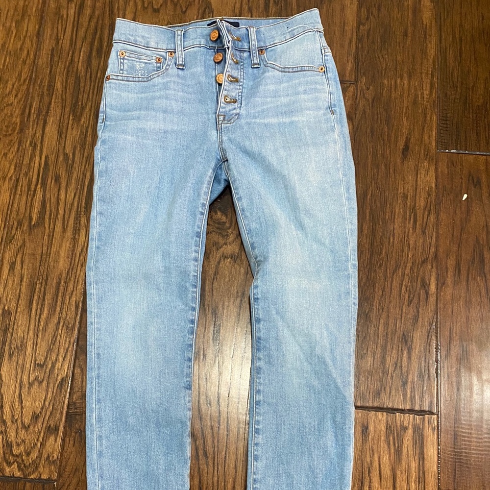 J.CREW light blue wash super skinny jeans